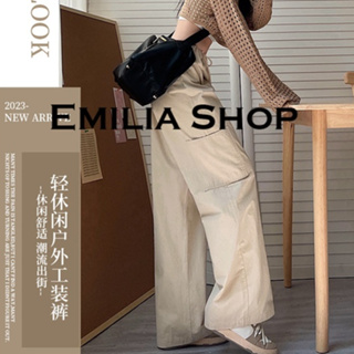 EMILIA SHOP  กางเกงขายาว กางเกงเอวสูง ผู้หญิงสไตล์เกาหลี เสื้อผ้าแฟชั่นผู้หญิง y2k 2023 ใหม่  Comfortable ins fashion ทันสมัย A20M02H 36Z230909