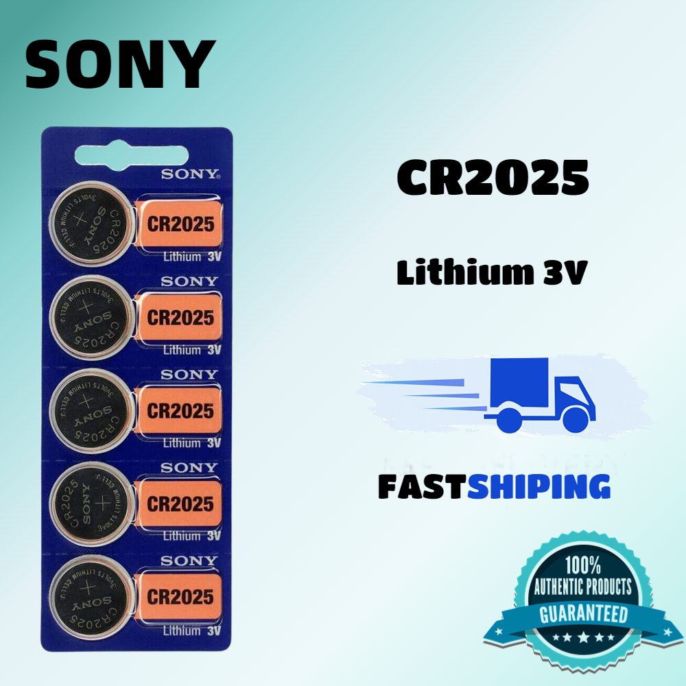 แท้-100-ขายยกแพ็ค-5-ก้อน-sony-cr2016-cr2025-cr2032