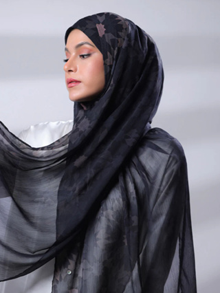 ฮิญาบ BOKITTA รุ่น Freestyle - ALMAS ASWAD (Black Diamond)- Instant hijab