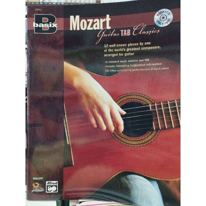 ALFRED BASIX MOZART GUITAR TAB CLASSICS W/CD038081226675 Shopee