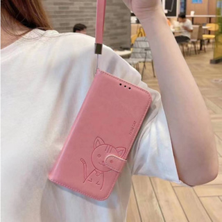 เคสฝาพับ Domicat สำหรับ มือถือ Oppo Realme C51 C55 C53 กันกระแทก ฝาพับ ใส่บัตรได้  ตั้งได้