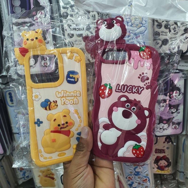 เคสหัวเกาะ-หมีแดง-i6-i7-i8-se-2020-i7plus-i8plus-i11-i12promax-i14promax-i13-i14-i14pro-i14promax