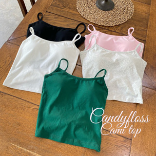 chuuchop_พร้อมส่ง(C8162)🩰🎪🎟️ Candyfloss  cami top  เสื้อสายเดี่ยวครอป มี 5 สี