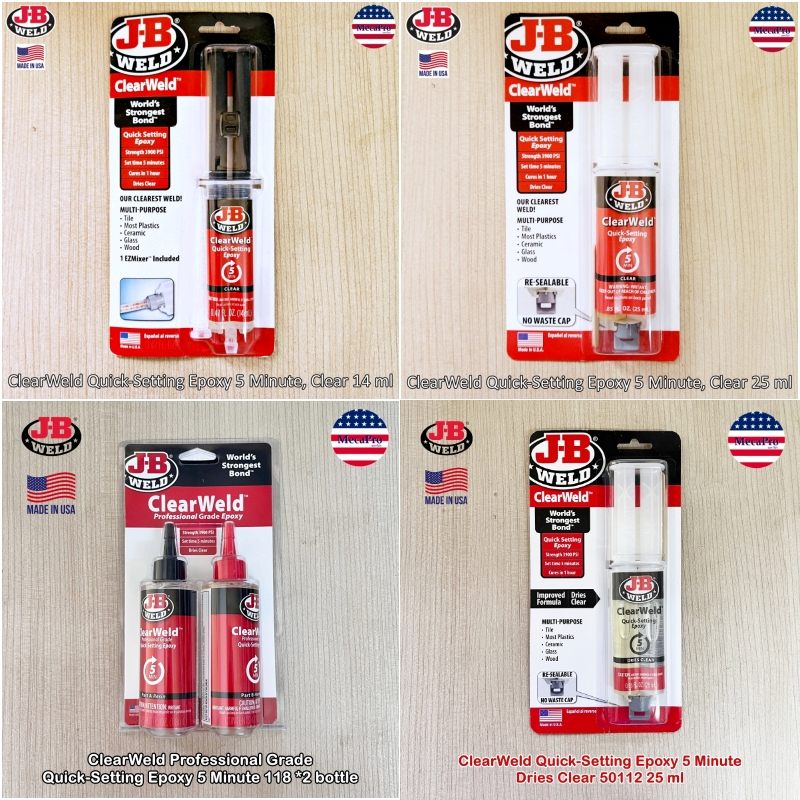 J-B Weld® ClearWeld Quick-Setting Epoxy 5 Minute อีพ็อกซี่ กาวอเนก ...