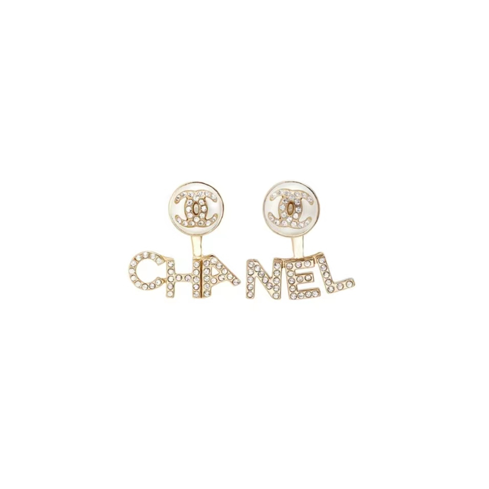 ชาแนล-chanel-chanel-earrings-ชาแนล-ต่างหู-โลโก้-แฟชั่น-หรูหรา-สง่างาม