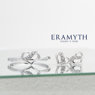 Eramyth jewelry: แหวน ต่างหู ดีไซน์ หัวใจ ฝังเพชรสวิสCZ (Silver 925) รัหส PA-0757-R01-PA-0759 พร้อมส่ง