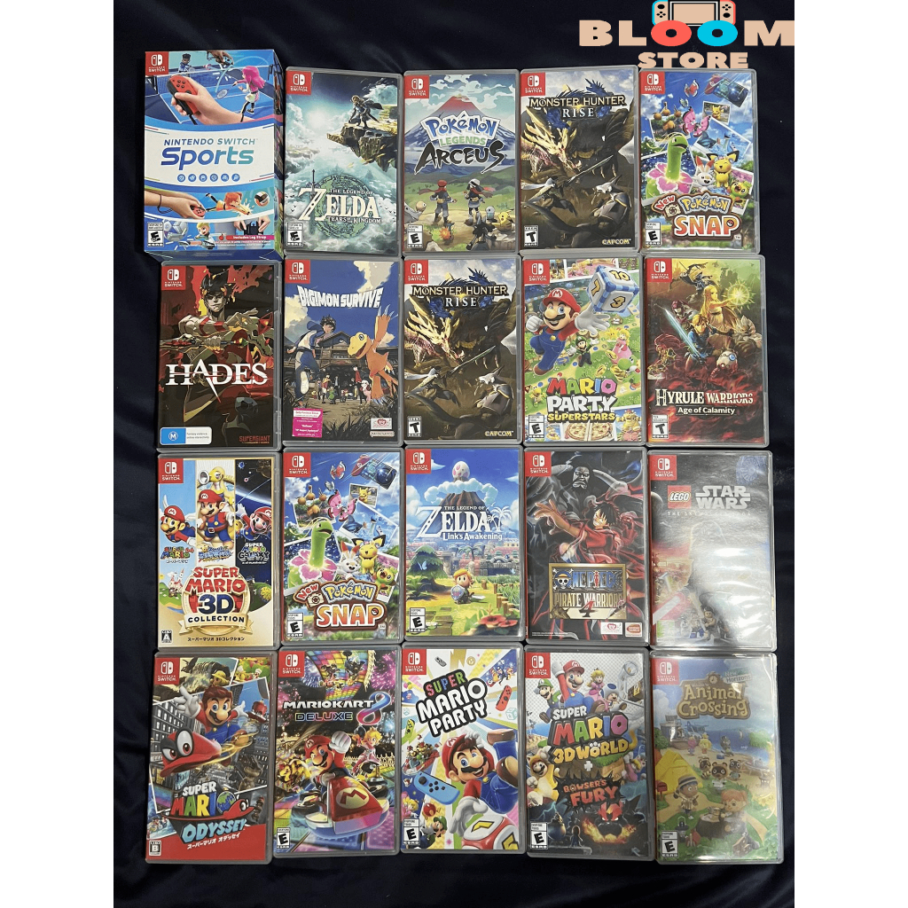 (อัพเดททุกวัน)[มือ2] แผ่นเกม Nintendo Switch Zelda / Mario Kart ...