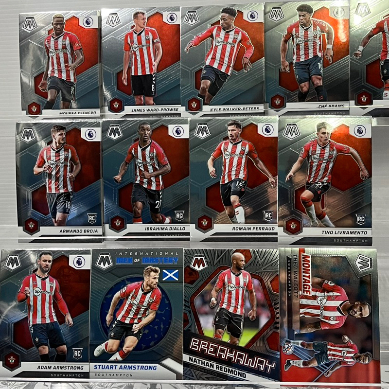 2021-22-panini-mosaic-เบสการท์ดทีมนักบุญ-southampton-แยกใบขาย