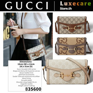 1 กุชชี่👜Gucci Horsebit 1955 MINI Bag Shoulder Bag สุภาพสตรี/กระเป๋าร่อซู้ล 699296