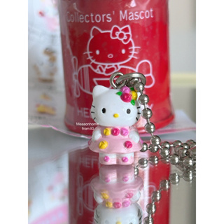 Hello Kitty Mascot, Vintage Sanrio 2001พวงกุญแจคิตตี้พร้อมกระปุกเหล็กและใบปิด