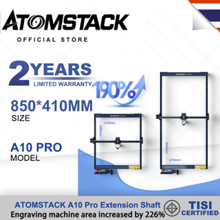 ATOMSTACK A10 Pro เครื่องแกะสลักเลเซอร์เครื่องแกะสลักพื้นที่แกะสลักส่วนขยายชุดขยายเพลา