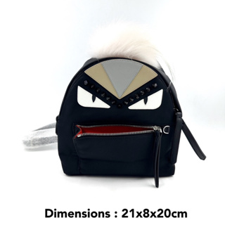 FENDI Monster Backpack ของแท้ 100% [ส่งฟรี]