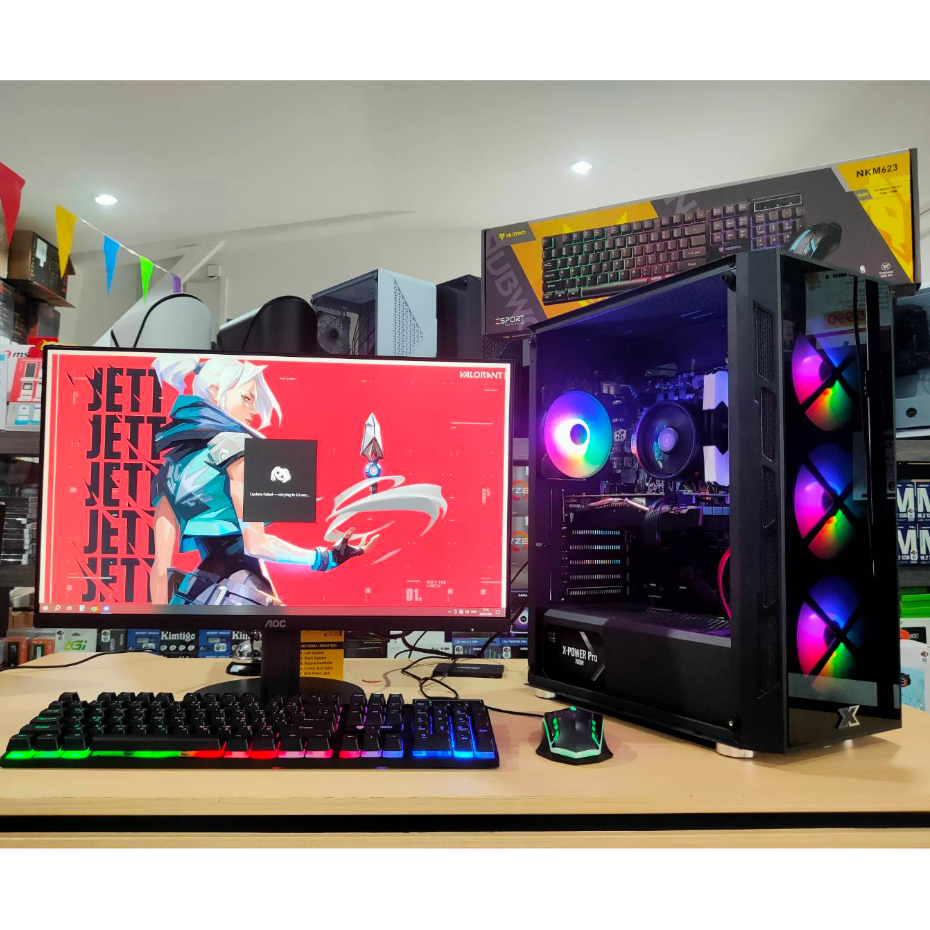 คอมประกอบ RYZEN 5 4500G / RAM 16GB / M.2 256GB / GTX1660Ti 6GB / A320M ...