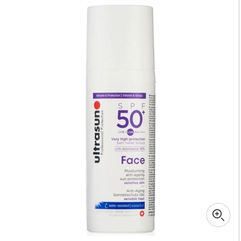 Ultrasun Face Moisturizing AntiAgeing sensitive skin SPF 50+ UVA UVB