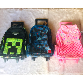 กระเป๋าล้อลาก (ล้อมีไฟ) Smiggle Trolley Backpack With Light Up Wheels ขนาด 18 นิ้ว 🇦🇺