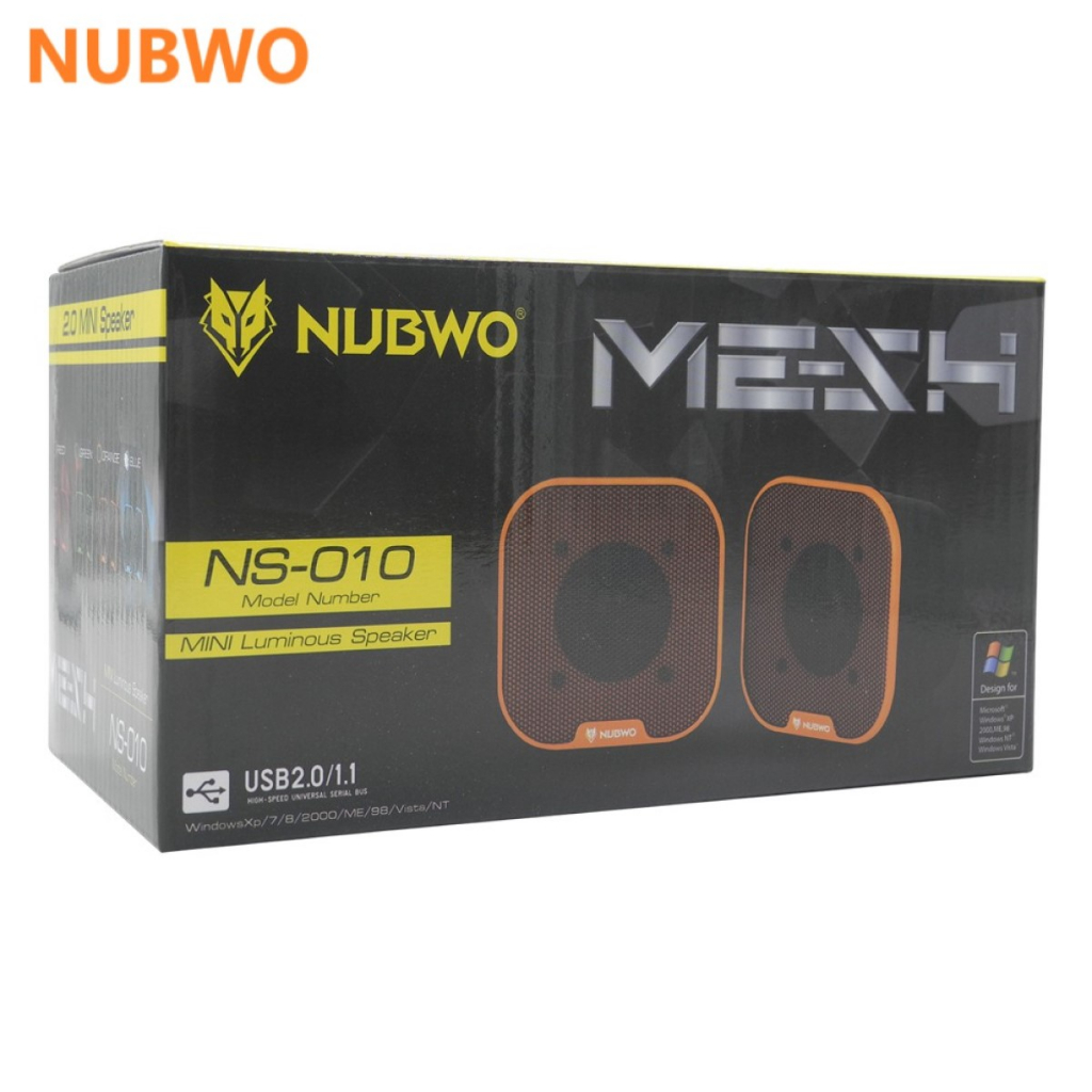 nubwo-ns-010-mini-luminous-speaker-ลำโพงคอมพิวเตอร์โน้ตบุ๊ค-พร้อมส่ง