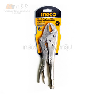 INGCO คีมล็อคปากตรง 10 นิ้ว (250มม.) รุ่น HSJP0110 Straight Jaw Locking Plier B