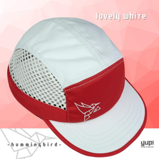 YUP! FIGHTER LOVELY WHITE – HUMMINGBIRD COLLECTION - หมวกวิ่ง หมวกตาข่าย