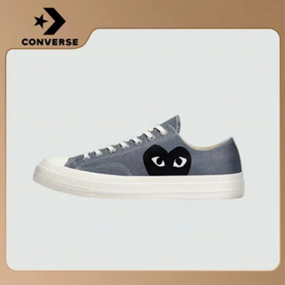 CDG Play X Converse 1970s chuck taylor all star gray white shoes  รองเท้าผ้าใบ