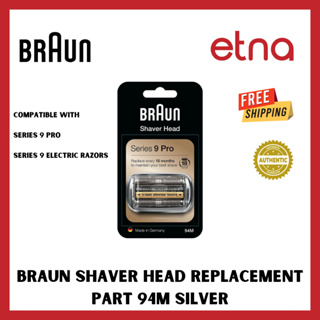 Braun Shaver Head Replacement Part 94M Silver