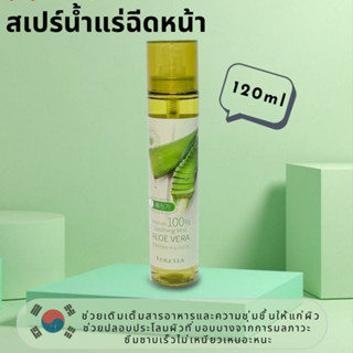 สเปรย์น้ำแร่ฉีดหน้าTeresia Aloe vera soothing mist สเปรย์น้ำแร่ฉีดหน้า ผสมว่านหางจระเข้ ผิวดูโกลว์120ml.