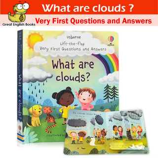 (ใช้โค้ดรับcoinคืน10%ได้) พร้อมส่ง Usborne What are Cloud ? lift the flap หนังสือภาษาอังกฤษสำหรับเด็ก ก้อนเมฆ หนังสือหน้าต่าง เปิด ปิด หนังสือภาษาอังกฤษ by GreatEnglishBooks