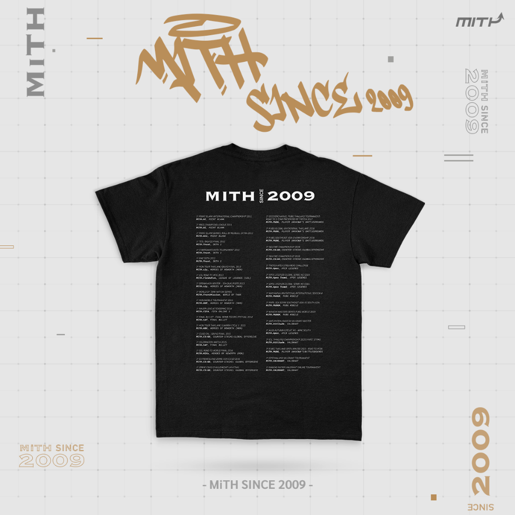 mith-เสื้อยืดคอตตอน-100-ลาย-mith-since-2009-t-shirt-black-สีดำ