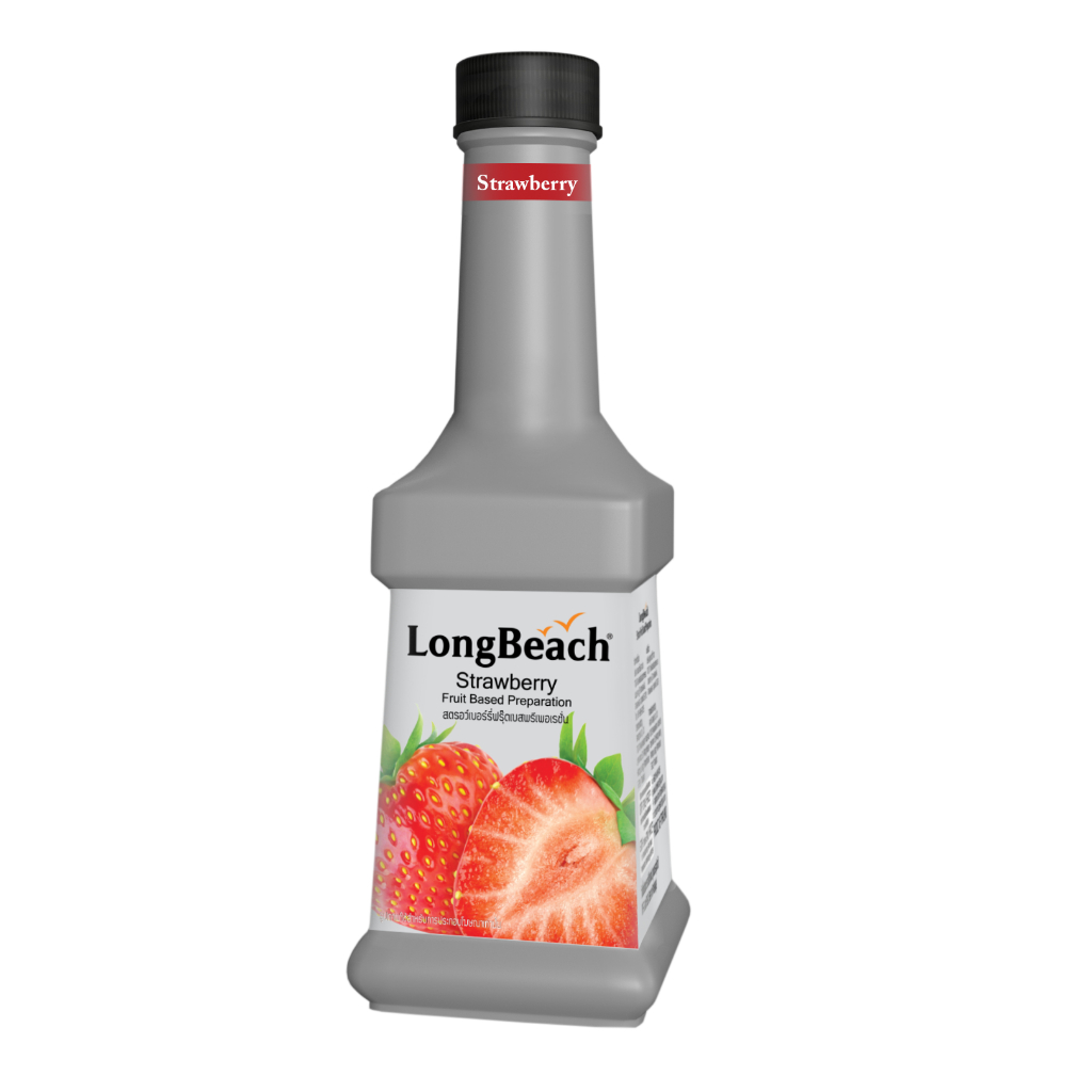 ลองบีช-เพียวเร่-หลากหลายรสชาติ-longbeach-syrup-fruit-puree-900ml-ผสมเนื้อผลไม้เแท้