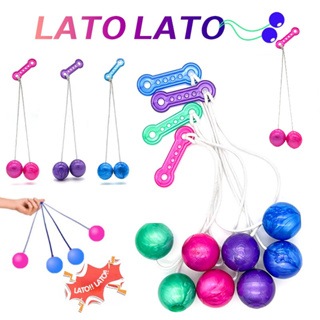 【สีที่ส่งแบบสุ่ม】lato LaTo-LaTo ลาโต้ ลาโต้ บอลไวรัส ของเล่นลูกบอลมีไฟ และ ไม่มีไฟ