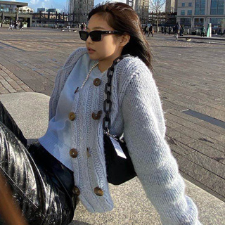 Camidy นักออกแบบเฉพาะกลุ่มของเกาหลี JENNIE กระเป๋าเดียวกันของผู้หญิงใหม่กระเป๋าสะพายไหล่แนวทแยงรักแร้ถุงน้ำ