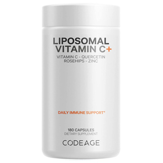 พร้อมส่ง Codeage, Vitamins, Liposomal Vitamin C+, 180 Capsules