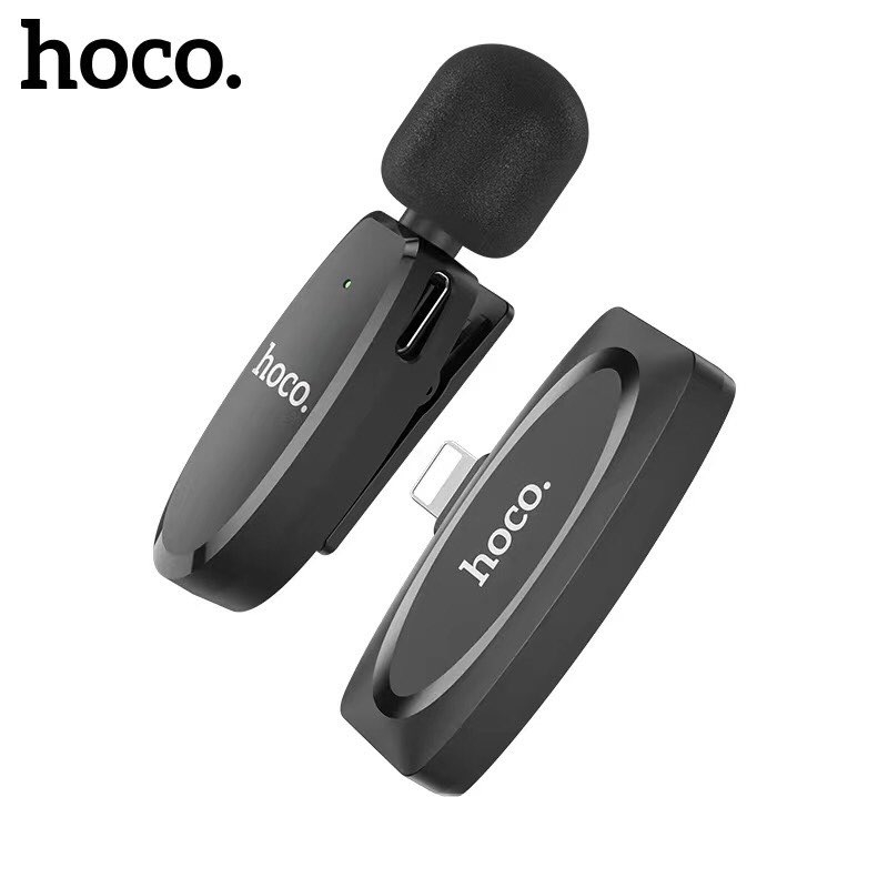 hoco-l15-wireless-microphone-for-i-phoneไมค์ไร้สายหนีบเสื้อ-ไมค์หนีบปกเสื้อ-ของแท้-100