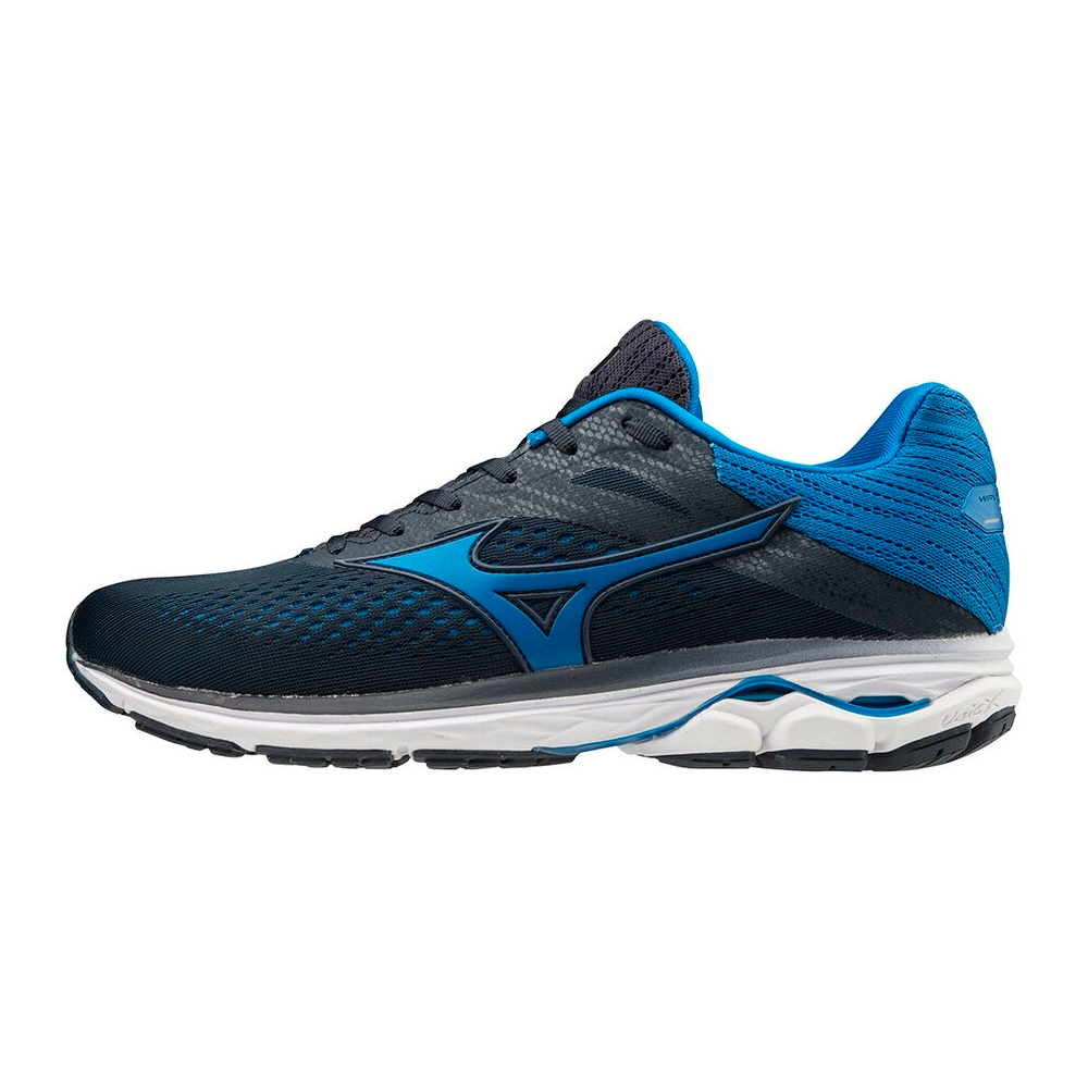 mizuno-รองเท้าวิ่งผู้ชาย-wave-rider-23-2e-wide-navy-blazer-skydiver-white-j1gc190428