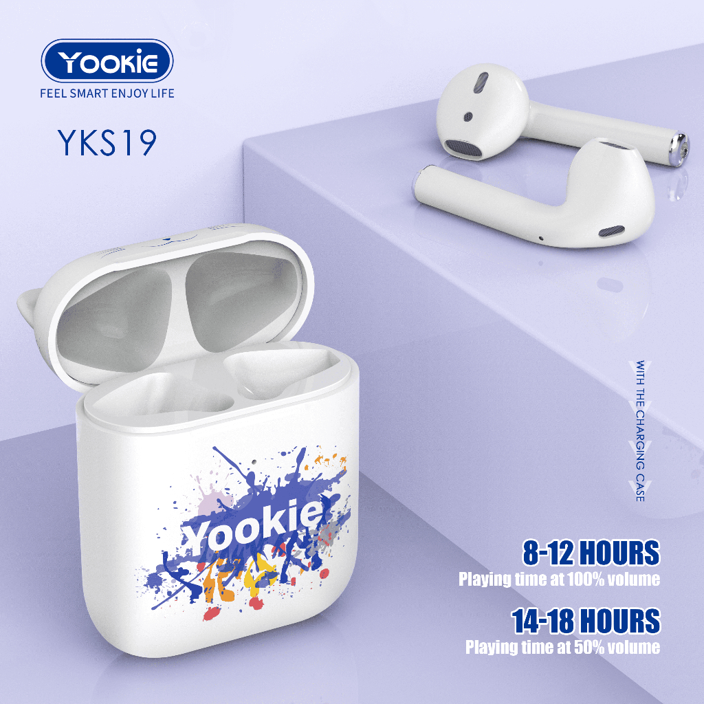 yookie-yks19-หูฟังบลูทูธ-ไร้สาย-tws-5-0-ควบคุมด้วยการสัมผัส