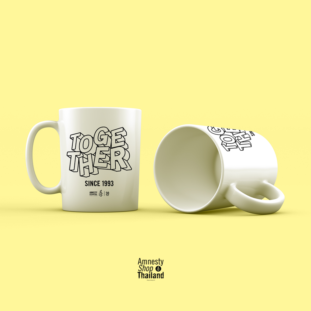 amnesty-together-mug-30-years-amnesty-thailand-celebration-แก้วกาแฟ-แก้วเซรามิก-สกรีนลาย