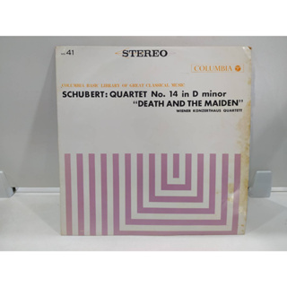 1LP Vinyl Records แผ่นเสียงไวนิล SCHUBERT: QUARTET No. 14 in D minor   (E10B63)