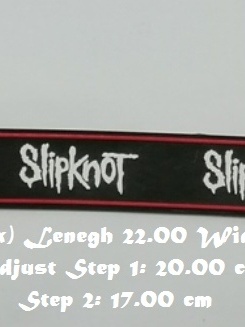สร้อยข้อมือยาง Slipknot กําไลยางซิลิโคน แฟชั่น วงดนตรี กันน้ำ  silicone rubber wristband bracelet