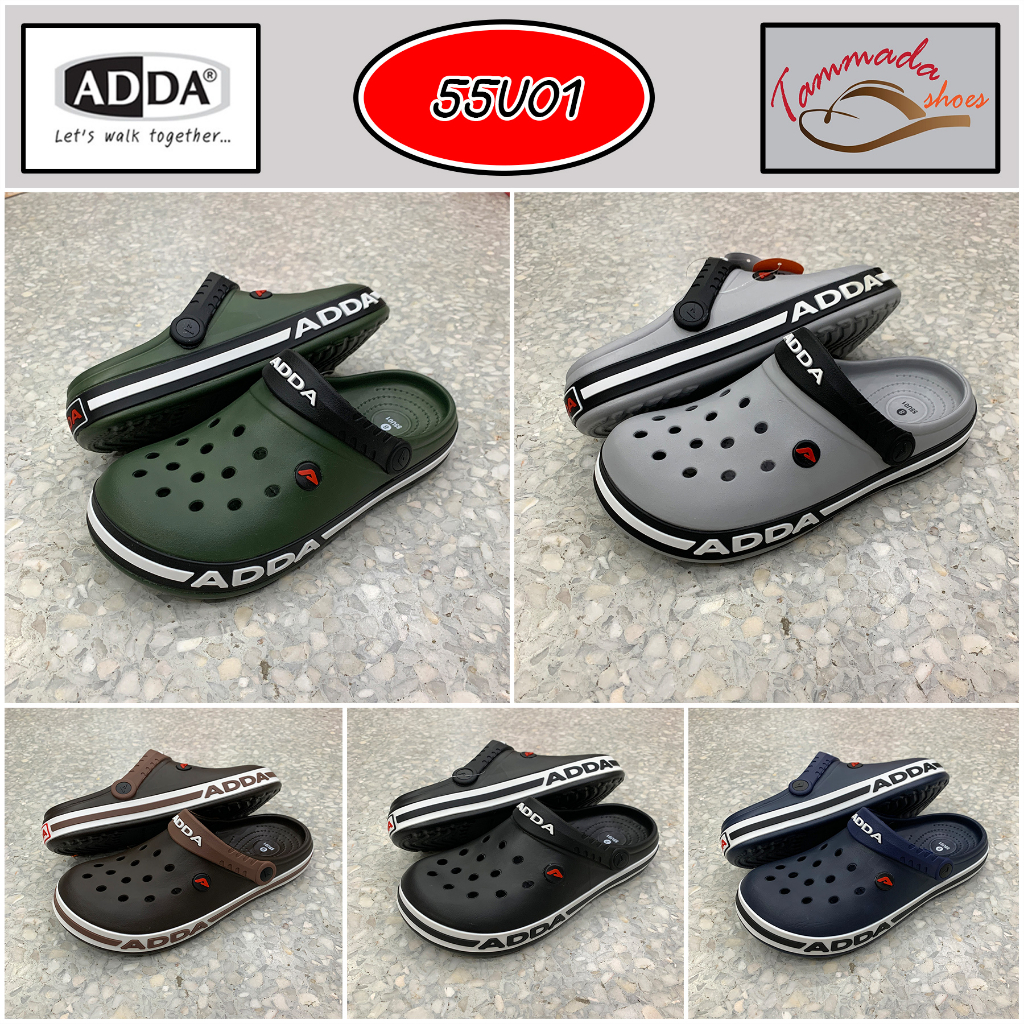 ADDA 55U01 รองเท้าแตะแอดด้า รองเท้าทรงหัวโตสำหรับผู้ชาย | Shopee Thailand