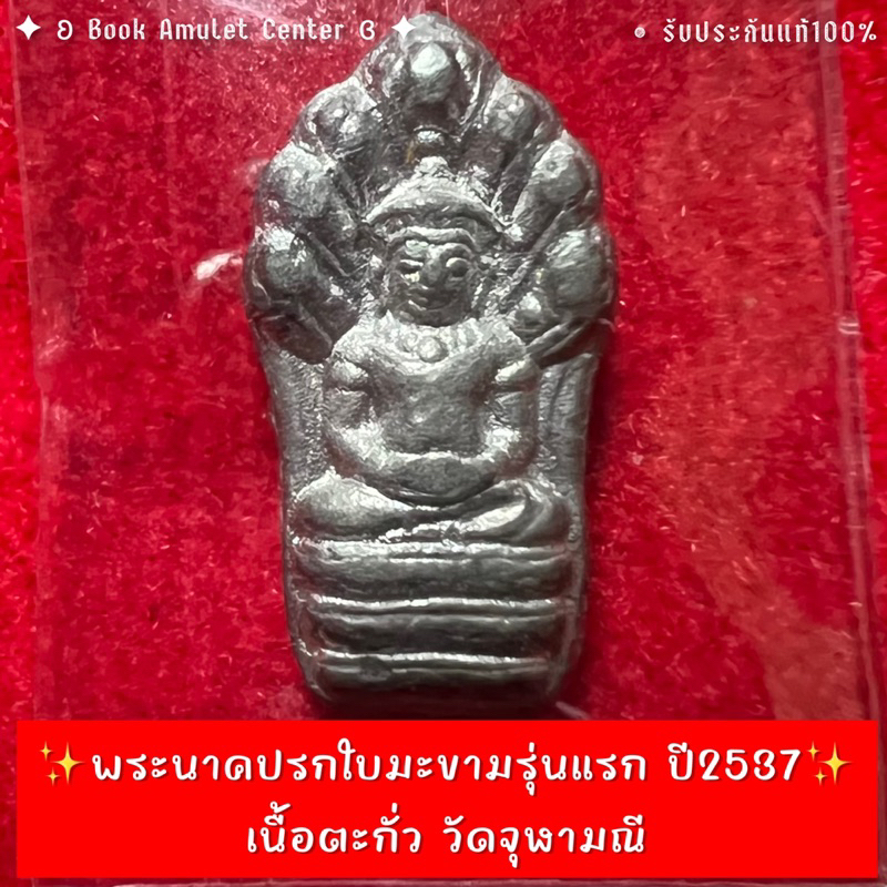 พระนาคปรกใบมะขามรุ่นแรก-ปี2537-เนื้อตะกั่ว-วัดจุฬามณี