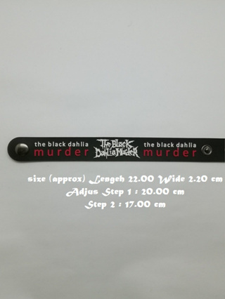 สร้อยข้อมือยาง The Black Dahlia Murder กําไลยางซิลิโคน แฟชั่น วงดนตรี กันน้ำ  silicone rubber wristband bracelet