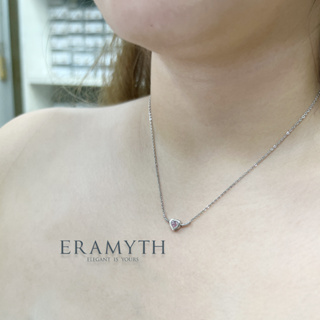 Eramyth Jewelry: สร้อยคอพร้อมจี้ เงินแท้9 เพชรสวิสCZ  จี้รูปทรงหัวใจ เล็กๆน่ารัก (พร้อมส่ง)