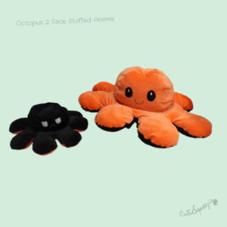 ตุ๊กตาปลาหมึก 2 หน้า 2 สี และ 2 อารมณ์ Octopus 2 Sides Stuffed Animal
