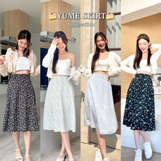 เช็ครีวิวสินค้า(9.9 โค้ด BP100PAY ลด 25%) 🍰Yume Skirt กระโปรงลายดอกไม้