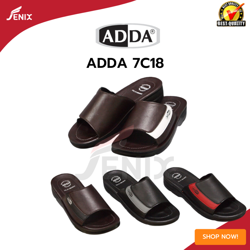 รองเท้า-adda-รองเท้าผู้ชาย-เเบบสวม-adda-รุ่น-7c18-รุ่นคลาสสิค