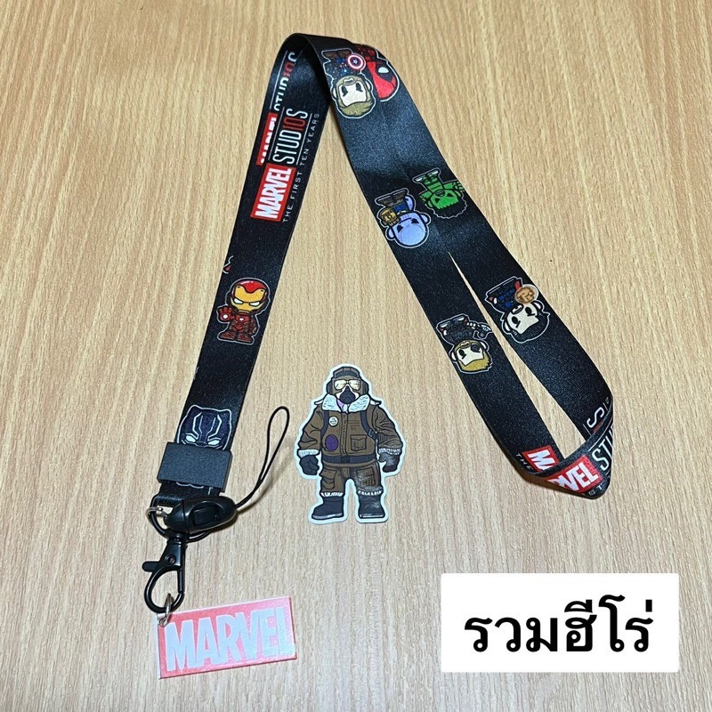 สายคล้องบัตรลายการ์ตูนมีตัวห้อย-สายคล้องบัตรพนักงาน