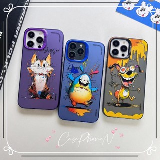 ✅จัดส่งจากไทย✅เคสไอโฟน 11 14 Pro Max ความคิดสร้างสรรค์  บุคลิกภาพ การ์ตูน ขอบเต็ม iphone 12 13 14Pro Case for iPhone 11