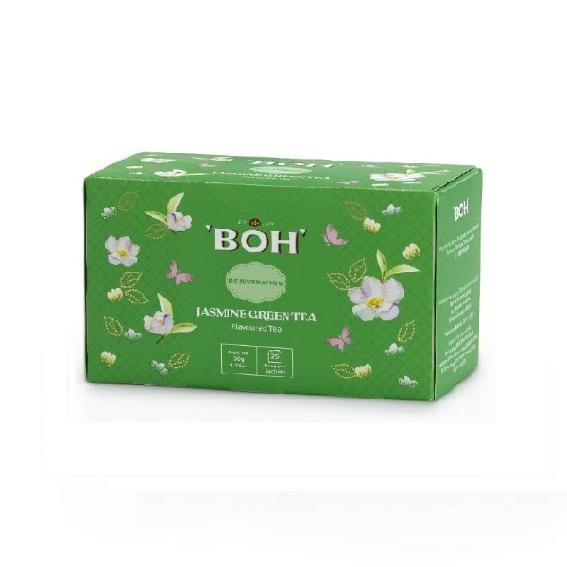 ชาสมุนไพรและผลไม้-boh-herb-fruit-infusions-รส-jasmine-green-tea-ขนาด-25-ซอง