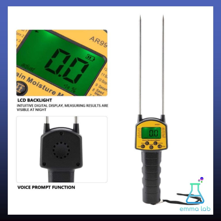 เครื่องวัดความชื้นธัญพืช-ar991-digital-grain-moisture-meter-ความชื้น-7-5-50-เมล็ดข้าว-ข้าวโพด-เมล็ดธัญพืชต่างๆ