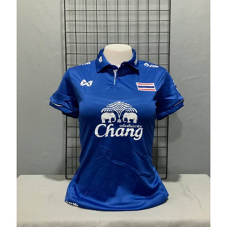 เสื้อกีฬา/เสื้อบอลผู้หญิงลายทีมไทยใหม่ล่าสุด