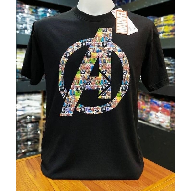 เสื้อmarvel-ลาย-avengers-สีดำ-mvx-083